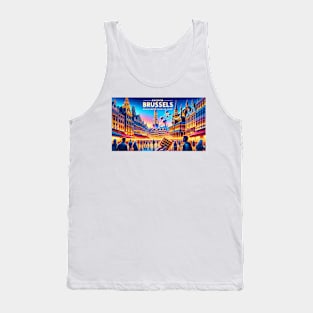 Enchanting Brussels Twilight in Belgium Tank Top